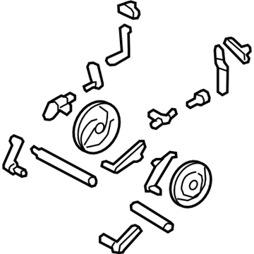 BMW 64-11-9-128-860 Set Small Parts For Air Conditioner.Adjust.Lever