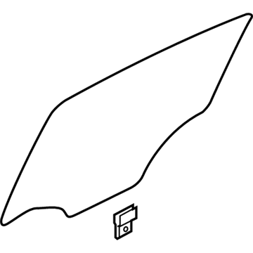 Kia 83410H8110 GLASS ASSY-REAR DOOR