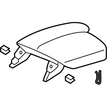 Honda 83450-T2F-A21ZE Armrest Assembly, Console (Type F)