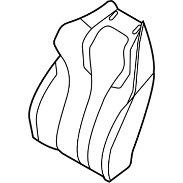 BMW 52-10-8-095-935 COVER FOR COMFORT BACKREST, L