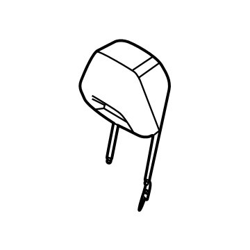 BMW 52-10-8-095-369 HEADREST COMFORT, LEATHER:521030