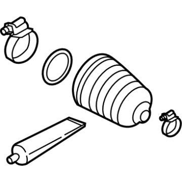 BMW 31-60-8-657-288 Repair Kit Bellows, Interior