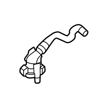 BMW 31-50-8-834-957 VENT LINE, FRONT FINAL-DRIVE