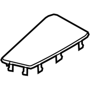 BMW 51-46-7-419-857 Speaker Cover, Storage Shelf, Rear Left