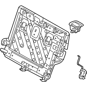 Kia 89310B2700BF6 Frame Assembly-Rear Seat Back
