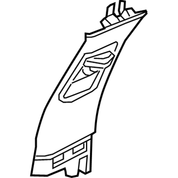 GM 84057149 Upper Center Pillar Trim