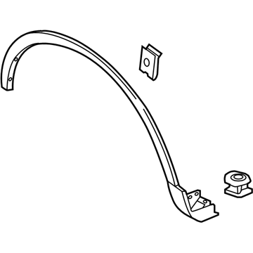 Ford FA1Z-16038-AA Wheel Opening Molding