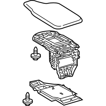 Lexus 58920-24160-C0 Rear Console Armrest Assembly