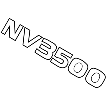 Nissan 93490-1PA3A Rear Gate Name Label