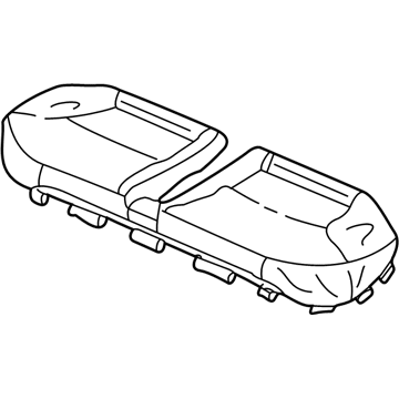 Honda 82131-S5W-A11ZA Cover, Rear Seat Cushion Trim (Gray)