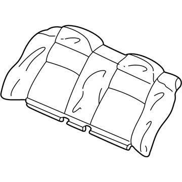 Honda 82121-S5W-A12ZA Cover, Rear Seat-Back Trim (Gray)