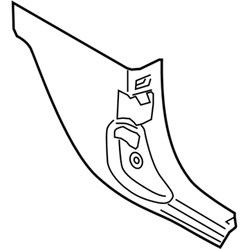 BMW 51-43-6-957-128 Lateral Trim Panel Front Right