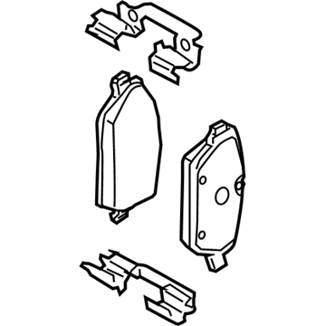 BMW 34-10-6-885-521 REPAIR KIT, BRAKE PADS:348012
