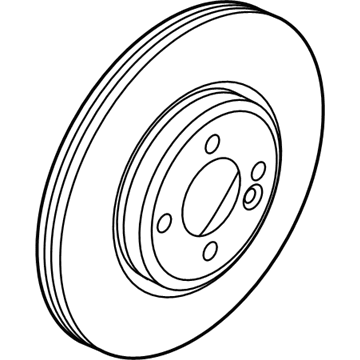 BMW 34-11-6-866-295 Brake Disc, Ventilated