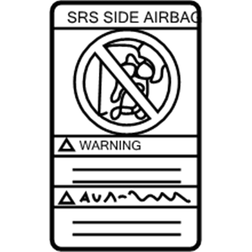 Infiniti 985N8-7P701 Label-Air Bag