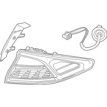 Hyundai 92402-G7050 Lamp Assembly-Rear Combination Outside, RH