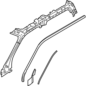Ford HC3Z-2651186-A Weatherstrip Pillar Reinforcement