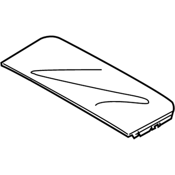 BMW 54-13-7-176-308 Glass Cover, Rear