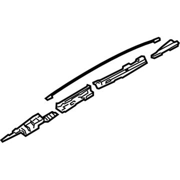 BMW 54-10-7-227-894 Mechanism, Glass Cover, Rear