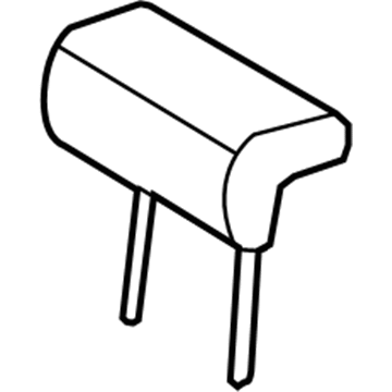 Hyundai 89700-0W450-J4R Headrest Assembly-3RD