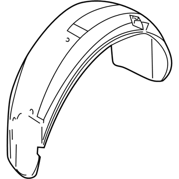 BMW 51-71-8-400-107 Cover, Wheel Housing, Rear Left