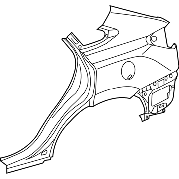 Lexus 61611-0E062 Panel, Quarter, RH