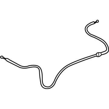 Lexus 53630-60100 Cable Assy, Hood Lock Control