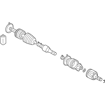 Mopar MR196738 Axle Shaft Front Right