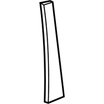 Lexus 75755-75010 Moulding, Front Door Window Frame, Rear RH
