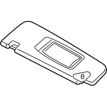 BMW 51-16-7-394-873 Sun Visor With Label, Left