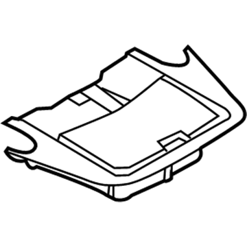 BMW 51-16-7-040-340 Module Carrier, Centre Console, Wood