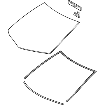 Lexus 56101-0E101 Windshield Glass Sub-Assembly