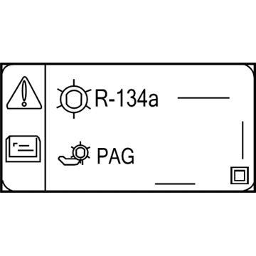 GM 84402976 AC Label