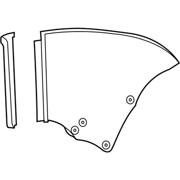 Lexus 62710-53081 Window Assembly, Quarter