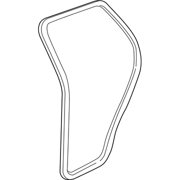 GM 15244247 Weatherstrip, Rear Side Door