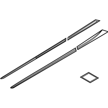 Honda 08F57-TRT-100 Lower Door Trim Chrome