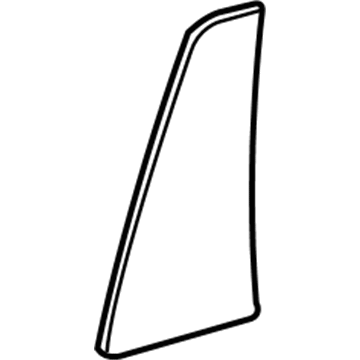 Lexus 68123-60380 Glass, Rear Door Quart