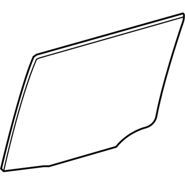 Lexus 68113-60400 Glass, Rear Door, RH