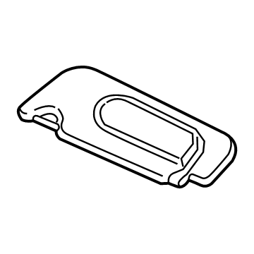 BMW 51-16-7-382-107 Sun Visor With Label, Left