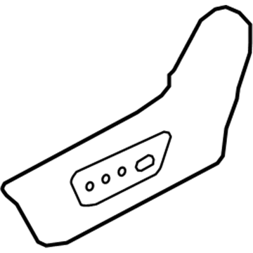 Nissan 87380-4BB3A Finisher-Cushion, Front Seat Outer LH