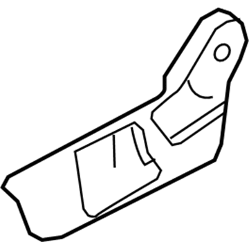 Nissan 87380-4BA3A Finisher-Cushion, Front Seat Outer LH