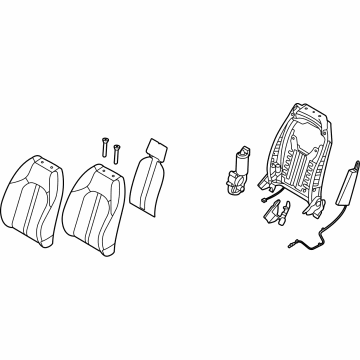 Kia 88300L3020HS1 Back Assembly-Fr Seat, LH