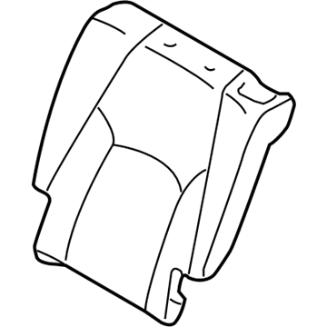 Lexus 71078-0E011-A1 Rear Seat Back Cover, Left (For Separate Type)