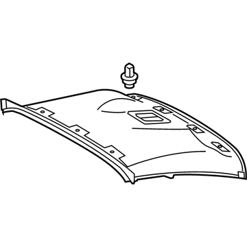 Lexus 63312-53130-A0 Headlining, Roof, Rear