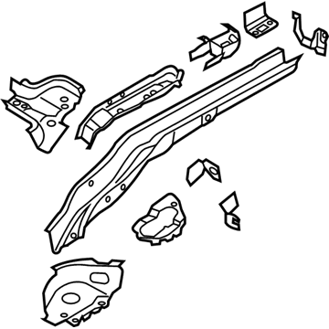 Ford CV6Z-7810125-A Floor Side Rail