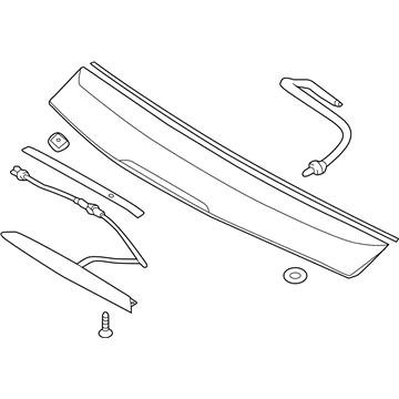 Hyundai 87210-2V500 Rear Spoiler Assembly