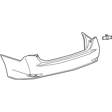 Lexus 52159-30955 Rear Bumper Cover, L/C