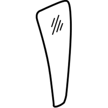 Nissan 82262-EA000 Glass-Rear Door Corner, RH