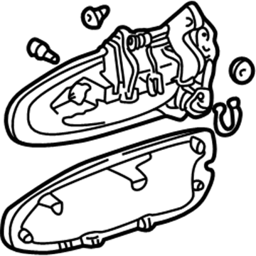 Honda 72180-S86-K02A6 Handle Assembly, Left Front Door (Outer) (Synchro Silver Metallic)
