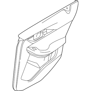 Infiniti 82900-5DA0A Finisher Assy-Rear Door, RH
